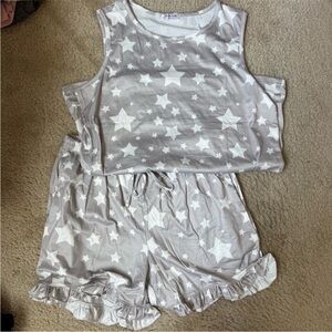 Starry Gray Pajamas Set